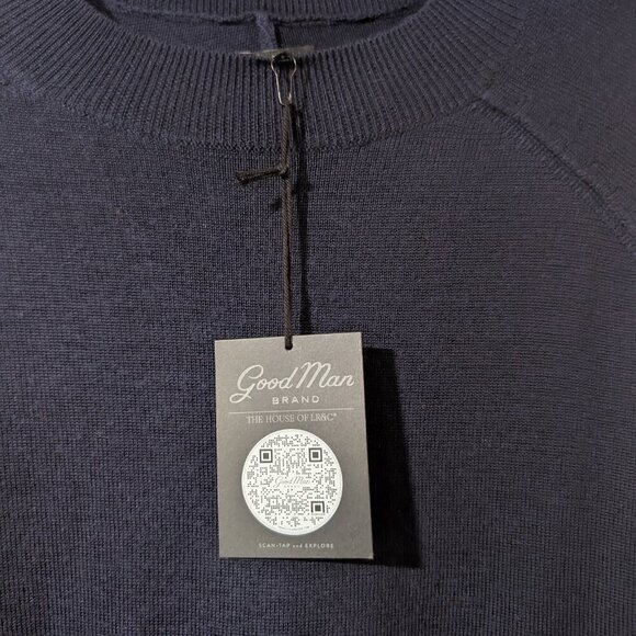 Good Man Brand | Modern Slim Fit Merino Wool Sweater In Navy - Picture 6 of 10